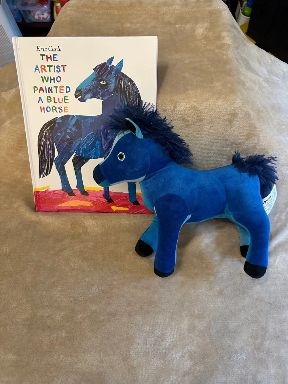 The Artist Who Painted A Blue Horse book and stuffie set! - Eric Carle Inspired